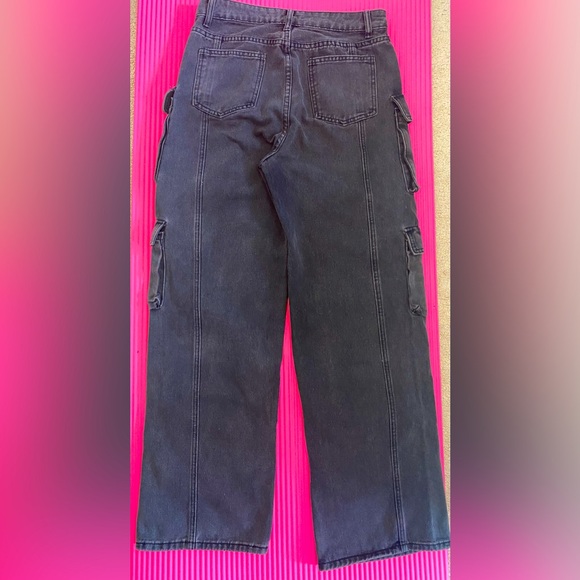 High waisted flag pocket cargo jeans/ Tall girl - Picture 2 of 2